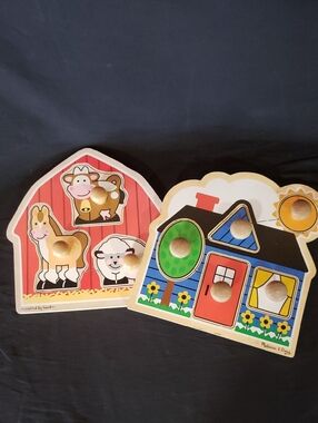 Melissa & Doug Jumbo Knob Chunky Puzzles